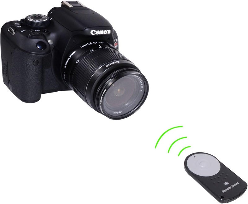 FotoTech FTRC-6 IR Wireless Remote Control Compatible with Canon R5 6D Mark II 5D Mark IV III II 5DS 5DR 7D Mark II 77D 6D 7D 80D 70D 60Da 60D T7i T6s T6i T5i T4i T3i T2i T1i XSi XT M6 M5 (1 Piece) - Image 3